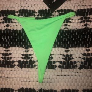 Bright green swim suit bottoms